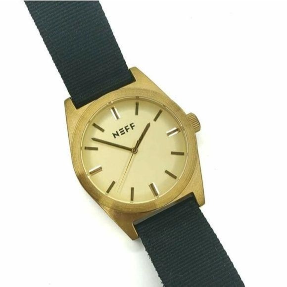 neff gold watch